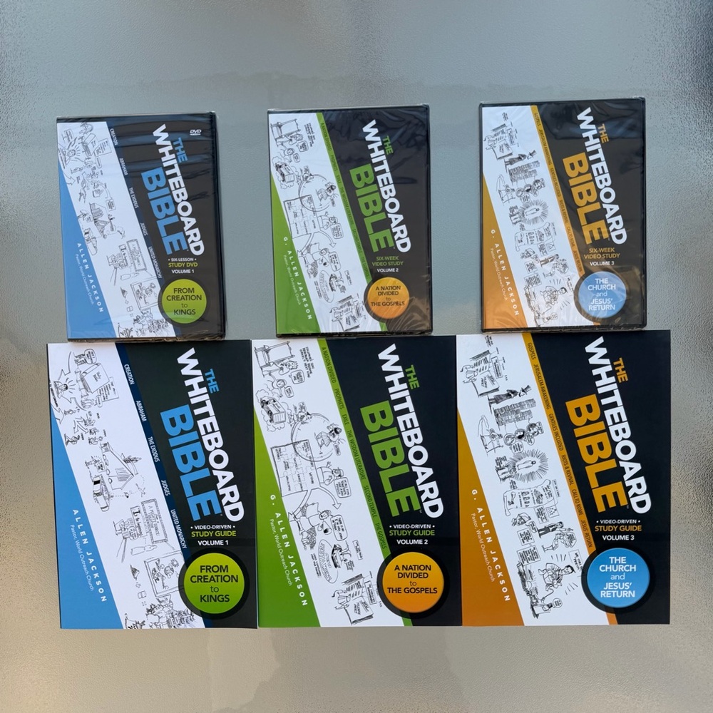 Whiteboard Bible Volumes 1, 2, and 3 DVDs, and Study Guides by G. Allen Jackson